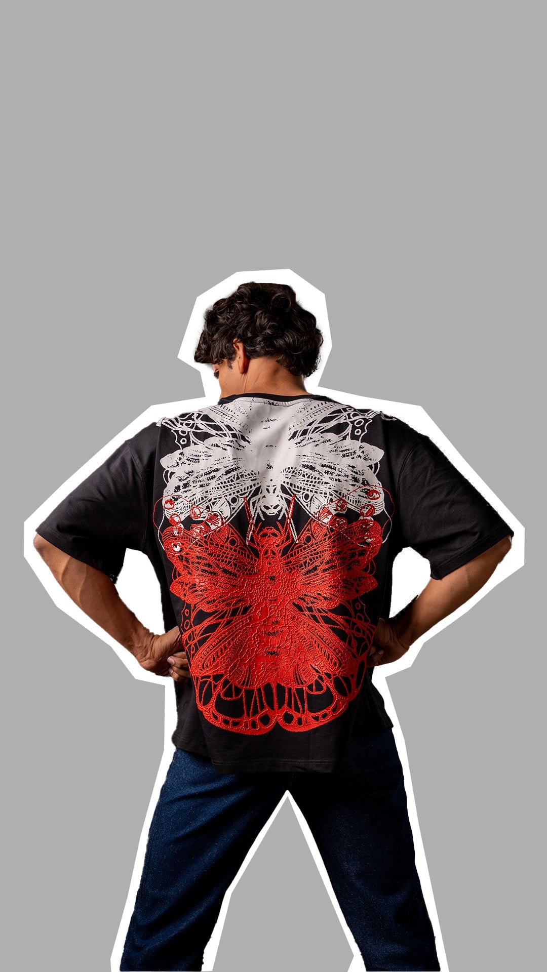 Harmony in chaos Stone Printing T-Shirt