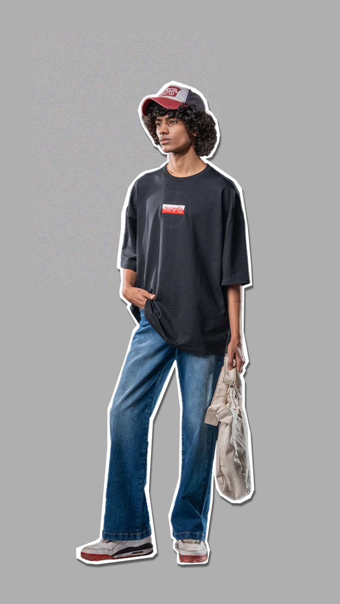 Casual Black Cotton T-Shirt