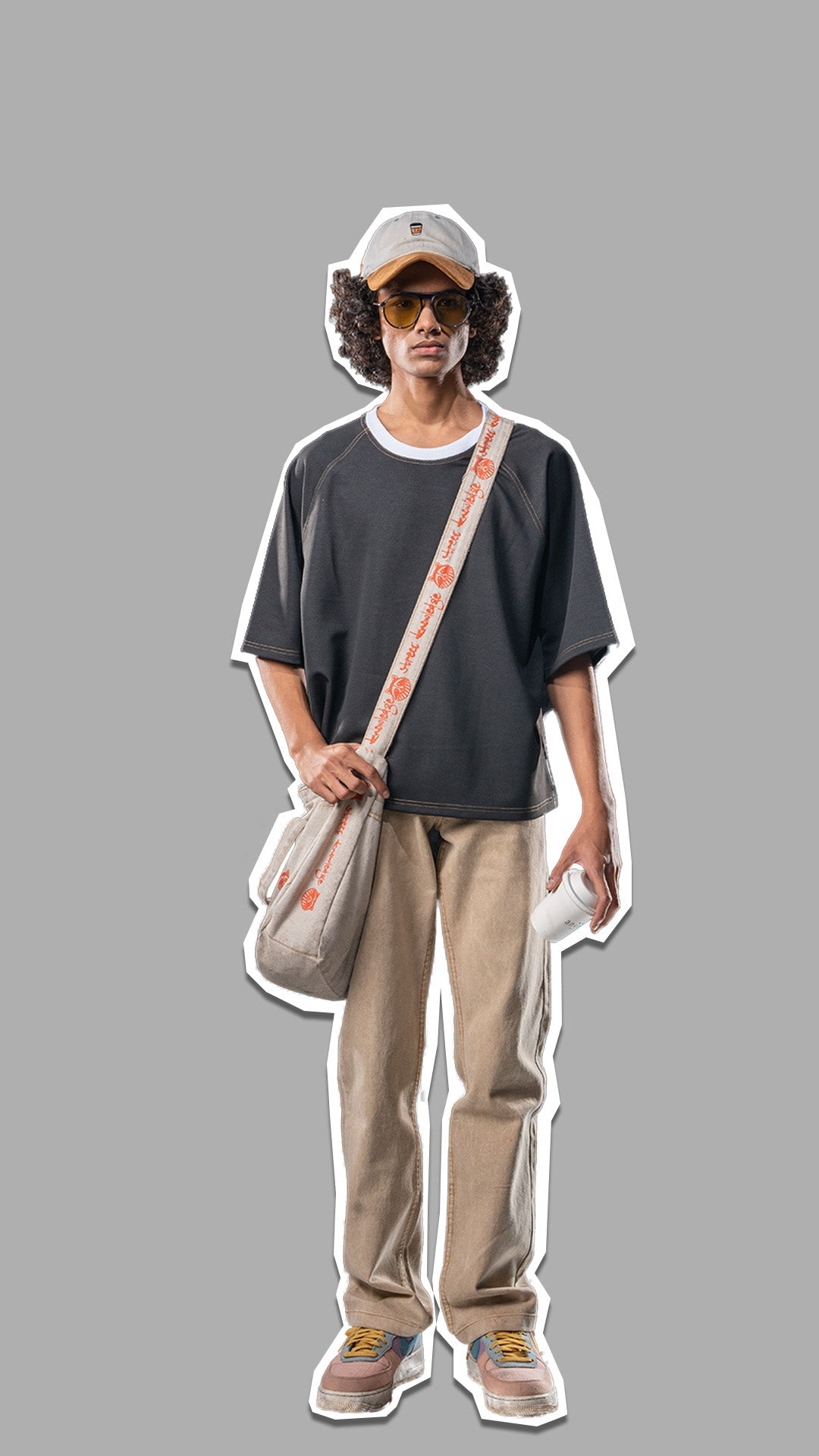 Black Unisex Denim T-shirt  in Wrangler Sleeves