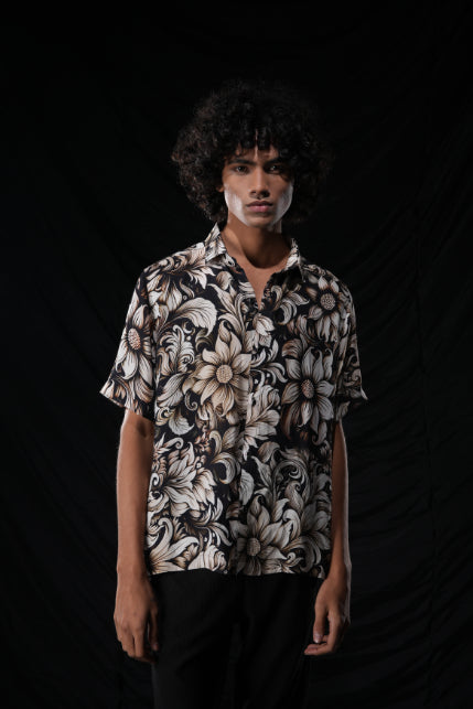 Floral Printed Georgette Shirt